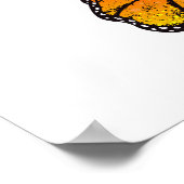 Poster Flower Butterfly with Yellow California Poppy (Coin)