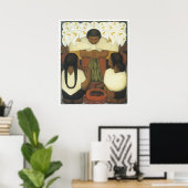 Poster Flower Day, Diego Rivera (Bureau à domicile)