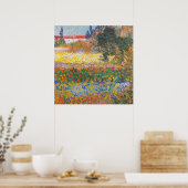 Poster Flower Garden 1888 par Vincent Van Gogh Art (Cuisine)