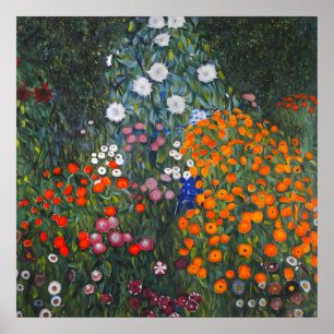 Poster Flower Garden by Gustav Klimt