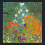 Poster Flower Garden by Gustav Klimt<br><div class="desc">Belle peinture de Gustav Klimt d'un jardin fleuri. Diverses couleurs de fleurs uniques dans le jardin s'adaptent juste extraordinaire sur nos produits et idées cadeaux. Découvrez d'autres produits liés à ce tableau Klimt en visitant notre magasin.</div>