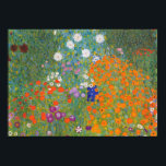 Poster flower garden klimt gustav cotage<br><div class="desc">A classic artwork by Gustav Klimt,  Cottage Garden,  Bauergarten,  1907,  is a close up of a flower garden,  a colorl floral painting.</div>