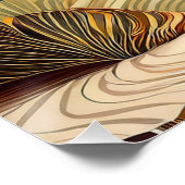 Poster Flower Hills - Abstrait Nature Wall Art (Coin)
