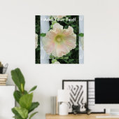 Poster Flower Hollyhock (Bureau à domicile)