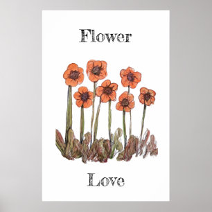 Poster Flower Love Art