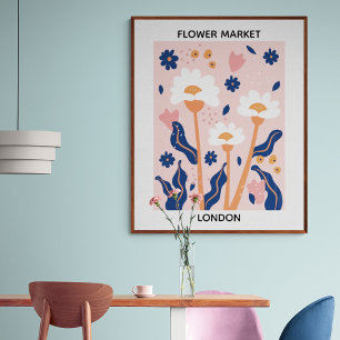 Poster Flower Market Editable Londres