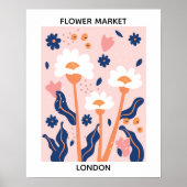 Poster Flower Market Editable Londres (Devant)