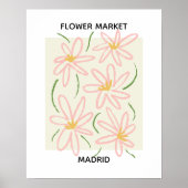 Poster Flower Market Editable Madrid (Devant)
