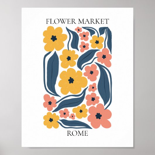 Poster Flower Market Editable Rome (Devant)