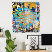 Poster Flower Of Life Décollage (Bureau à domicile)