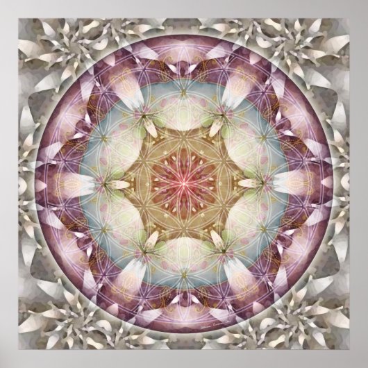 Poster Flower of Life Mandala 13 (Devant)
