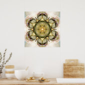 Poster Flower of Life Mandala 19 (Cuisine)