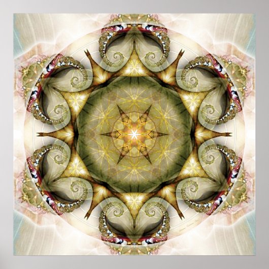Poster Flower of Life Mandala 19 (Devant)