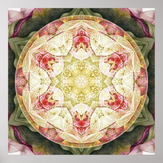 Poster Flower of Life Mandala 6 (Devant)