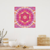 Poster Flower of Life Mandala 9 (Cuisine)