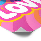 Poster Flower Power Guitare Pop Art (Coin)