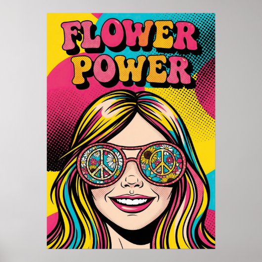 Poster Flower Power V12 (Devant)