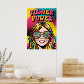 Poster Flower Power V12 (Cuisine)