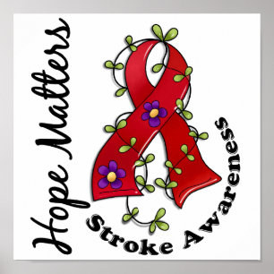 Poster Flower Ribbon 4 Hope Matters Stroke