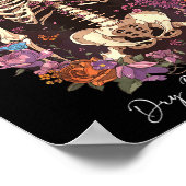 Poster Flower Skeleton Dry Bones Come Alive, Retro Enchan (Coin)