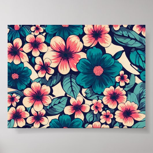 Poster Flower tropical (Devant)