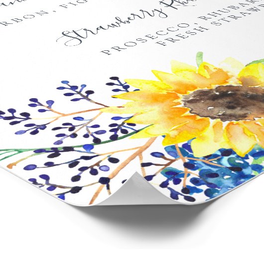 Poster Flowerfields Signature Cocktail Menu Signer (Coin)