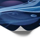 Poster Flowers and Ocean Waves (Coin)