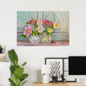 Poster Flowers | Hellebores in Vases (Bureau à domicile)