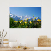 Poster Flowers (homonymie) | Eiger Monch Swiss Alps (Cuisine)