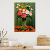 Poster Flowers in a Vase by Henry Rousseau (Cuisine)
