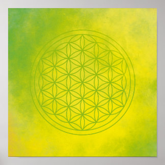 Poster Flowers of life
