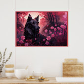 Poster Flowers & Paws (Keuken)