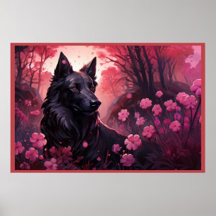 Poster Flowers & Paws