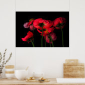 Poster Flowers | Red Poppies (Cuisine)