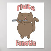 Poster Fluate Fanatique Chat Cute (Devant)