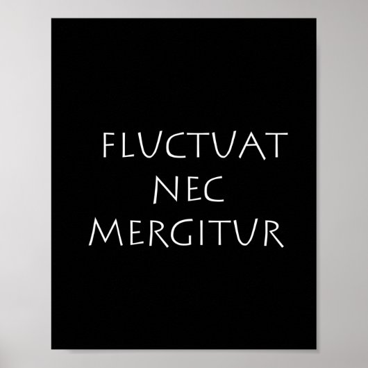 Poster Fluctuat nec mergitur (Devant)