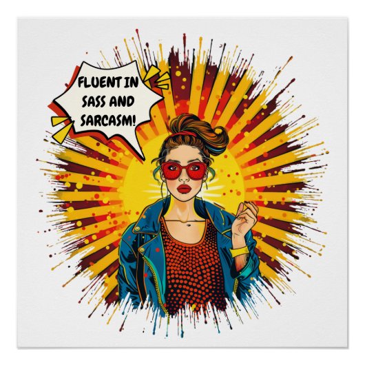 Poster Fluent En Sass Et Sarcasme (Devant)