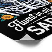 Poster Fluent In All Dialects Of Sarcasm Funny Quote Adul (Coin)