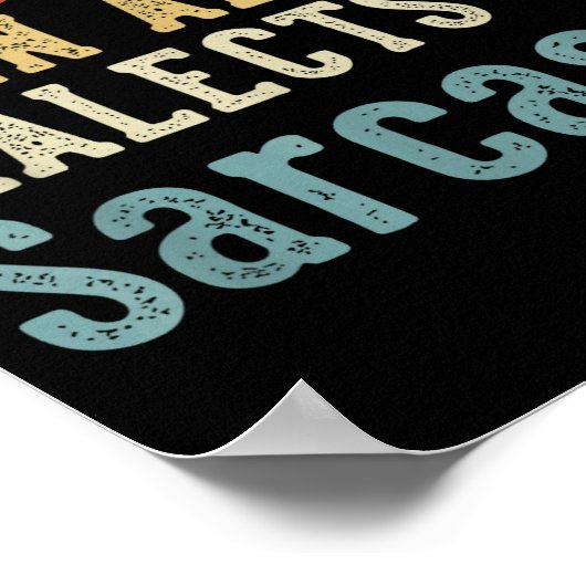 Poster Fluent In All Dialects Of Sarcasm Retro Style  (Coin)