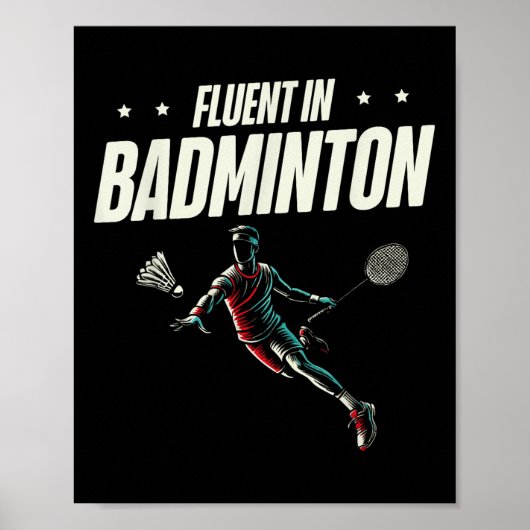 Poster Fluent In Badminton Player Shutt (Devant)