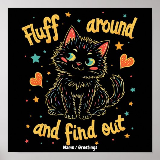 Poster Fluff Around et Découvrez Le Parfait Mème (Devant)