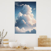 Poster Fluffy Cloudscape magnifique (Cuisine)
