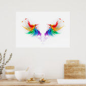 Poster Fluffy Rainbow Wings (Cuisine)