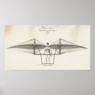 POSTER FLUGMASCHINE 1807