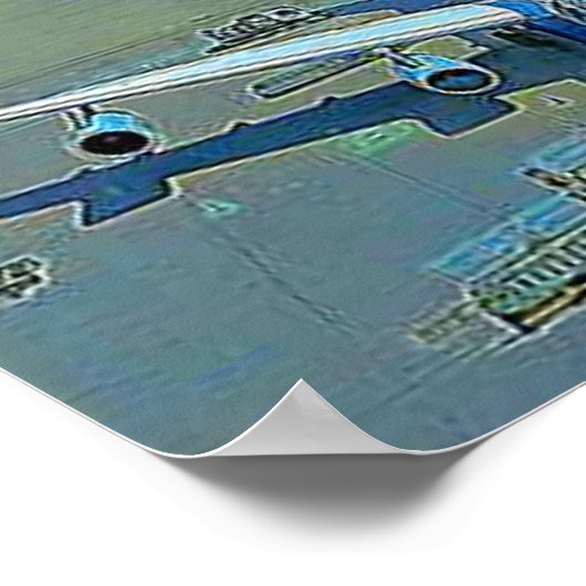 Poster Flugzeug (Hoek)