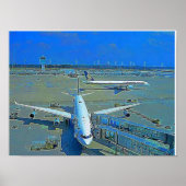 Poster Flugzeug (Devant)