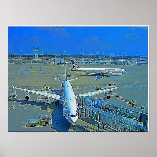 Poster Flugzeug (Voorkant)