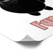 Poster Fluide Fanatique Chat noir (Coin)