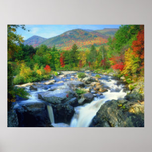 Poster Flume Falls Monts Adirondack