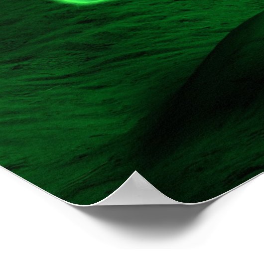 Poster Fluorescence verte (Carré) (Coin)